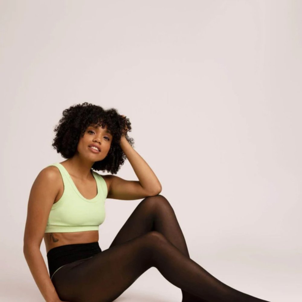 Opened SHEERTEX Classic Sheer Black Tights Size S